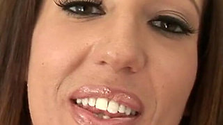 Babe loves swallowing cum