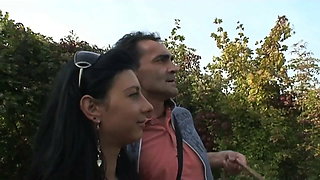 Stepdad loves getting blowjob on the street in public by his