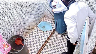 Fucking in the Toilet Doggy Style