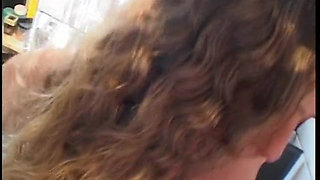 Brunette milf with pierced pussy rides dude's dong in POV