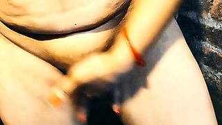 archita phukan bhabhi ki bathroom ass fucking with brinjal in ass hole