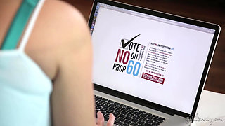 Girlsway Angela White visits the breast doctor around