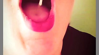 Nasty BBW Eating Mick Stabbers Snot Out of Syringe