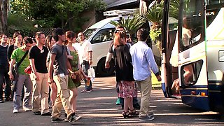 Asian schoolgirl enjoy group sex