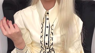 Blonde teen Sierras first erotic masturbation video