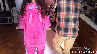 daddy?! I Think I Like That.!" Naive Innocent and Cute 18yo Stepdaughter Taboo