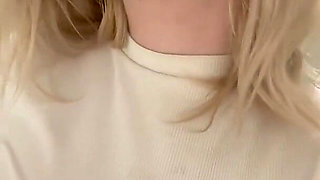 Xxl Black Dildo, Drooling and Vaginal Blowjob