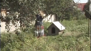 Chubby big boobs blonde milf fucking in dogging position