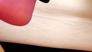 Sensual Dangling & Shoeplay in Pink Pantyhose - Loafers & Clogs