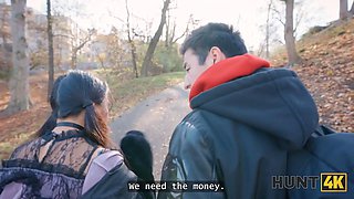 Hunt4k. small japanese tourist sakura jumped on a stranger's schlong in front of her boyfriend