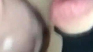 Real amateur slutty wife really loves to take cum in mouth - Homemade