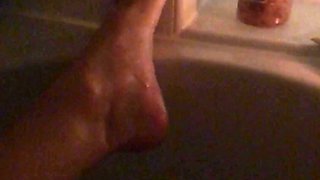 I’m in the Bath.... and You Are Shivering Holding My Fluffy Towel with Your Cock Locked in Its Cage