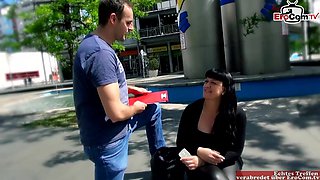 EroCom - Blubbery bitch with huge breasts seduced for lovemaking on the street - Hard fuck