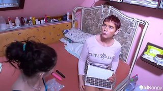 Mature Musa And Victoria Lesbian Strapon Encounte - OLDNANNY