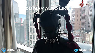 Creamy Dildo Fuck in Latex Suit - Natallien