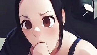 Anime deep blowjob cumshot big dick