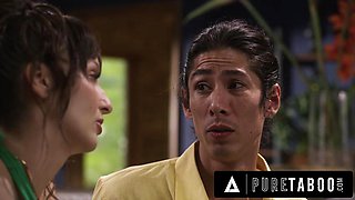 PURE TABOO Busty Stepmom Lexi Luna Teaches Virgin Stepson To Fuck With Husband s Permission