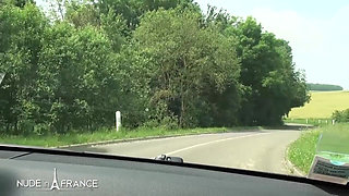 Chubby amateur french arab with huge naturel boobs gets hard fucked and jizzed on her big breast outdoor