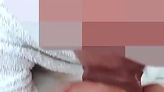 185 Dick Flash - the Student Pull Out Cock in Front of His Teacher in the Sauna and She Helps Cum