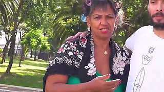 Big Belly Grannys First Anal Threesome in a Van