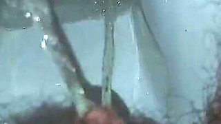 Backstage "she Peed and Wiped Her Wet, Hairy Pussy