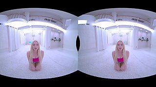 Hot Blonde 18yo Teen With Big Tits Strips In The White Studio
