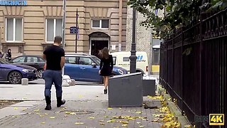 Rim4k. teen gives vulva for passionate fucking to stranger after ass licking