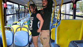Student Humped and Fucked Inside the Bus in Public!