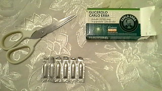 Anal experiments with glycerin suppositories