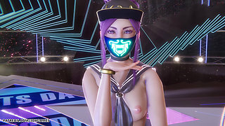 [mmd] Secret Number - Who Dis Sexy Stripteas League of Legends Uncensored Hentai