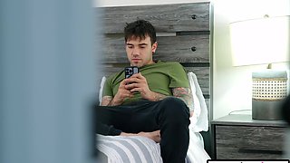 Stepsis fucks stepbro with Asian bestie