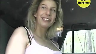 Blonde In A Car