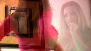 College teen with big boobs glass anal toy