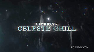 Sexy Celeste ghill first DP interracial big gape