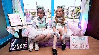 Japanese school girls group sex