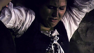 Agatha's Pubic Hair Is Shaved Before She Is Whipped with a Whip and Cane