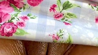 Dripping, Pissing Pussy in Summer Dress