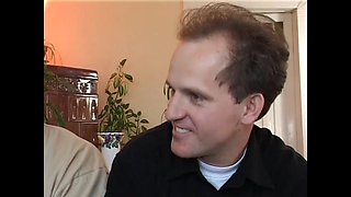 Two Granny Wives with Hairy Pussy Fucked and Pissed by Two Bulls in Front of Their Husbands