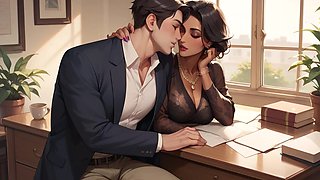 Indian Girl’s Sweet Romance with Office Boss for a Promotion