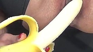 Banana in My Pussy Close up
