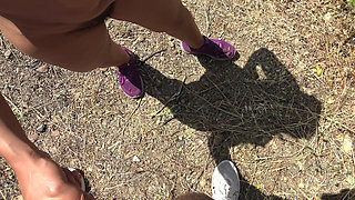 Italian Cuckold Wife Sucks off a Random Stranger in a Nudist Camp