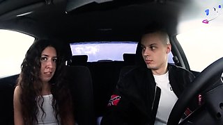 Young and crazy porn cockslut joins big-arsed cast for car