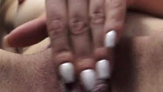 Blond Skinny Small Tits Bunny Masturbate on Toilet While Smoking