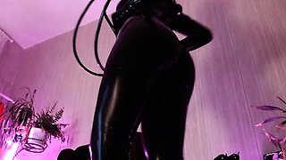 Amateur striptease and Solo masturbation