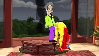 Simpson characters enjoy sexual and kinky perversions in this cartoon parody