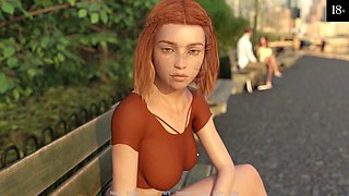 Steamy visual novel with whores, porn games, and naked girls