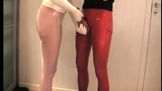 Extreme fetish latex play