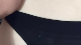 The beautiful mom needed to stroke a hard cock against her little round belly
