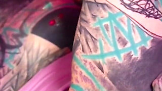 Solo Tattoo Girl Anal Masturbation - Self Assfuck