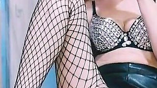 An Aunt with Glasses and Fishnet Tights Is Flirting with You, Teasing You. Fingers in a Hairy Pussy. Hairy Armpit Fetish.